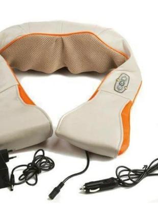 Роликовый массажер для спины и шеи massager of neck kneading4 фото