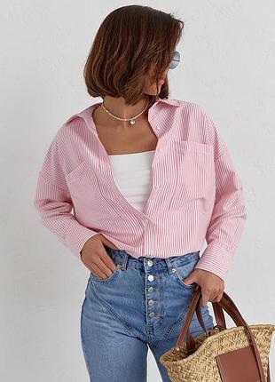 Женская рубашка в полоску