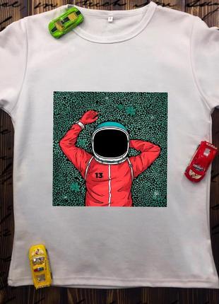 Мужские футболки с принтом - космонавт4 фото