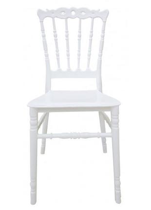 Банкетний стілець донна пластиковий білий