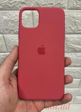 Чехол silicon case iphone 11 pro max camellia ( силиконовый чехол iphone 11 pro max с микрофиброй )