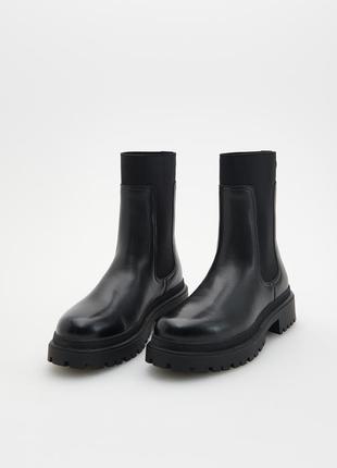 Кожаные червики сапоги челсы reserved 24,5 по стельке