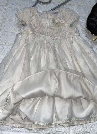 Нарядное нарядное бальное пышное праздничное платье на девочку 4-5 лет4 фото
