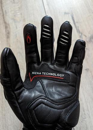 Мотоциклетные перчатки кожаные richa nv racing warrior  размер xl4 фото
