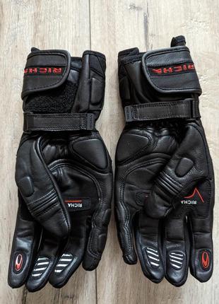 Мотоциклетные перчатки кожаные richa nv racing warrior  размер xl3 фото