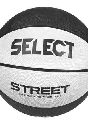 М'яч баскетбольний select basketball street v24 біло-чорний уні 61 фото