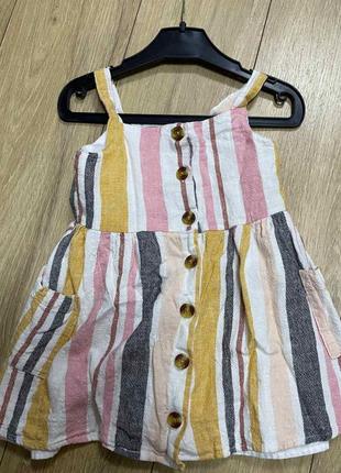 Плотное платье на брительках 92 размера 2864