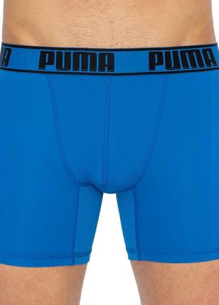 Труси-боксери puma active boxer print 2p синій, помаранчевий чол m4 фото