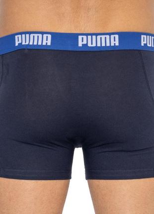 Труси-боксери puma basic boxer 2p синій, помаранчевий чол s5 фото