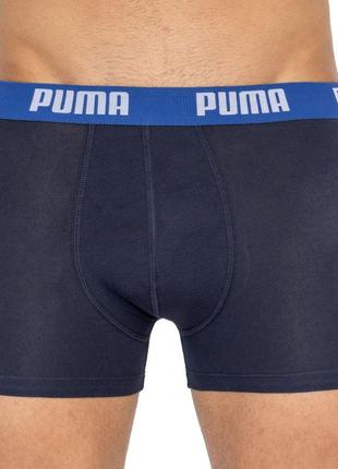 Труси-боксери puma basic boxer 2p синій, помаранчевий чол s4 фото