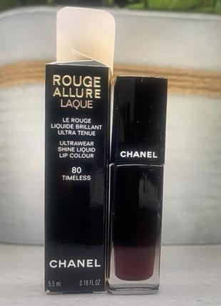 Ультрастійка сяюча рідка губна помада chanel rouge allure laque