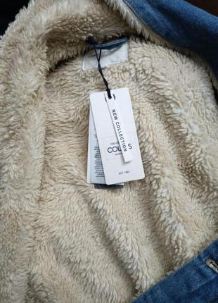 Джинсовая курточка шерпа10 фото