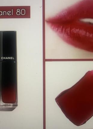 Ультрастійка сяюча рідка губна помада chanel rouge allure laque3 фото