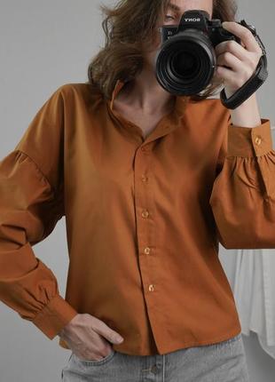 Рубашка, блузка, блуза с обьемными рукавами в стиле zara3 фото