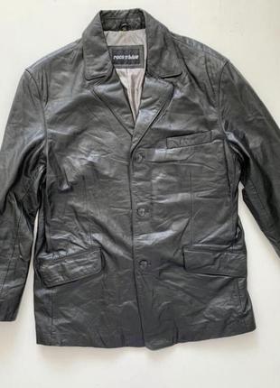 Кожаная курточка пиджак итальялия rockn blue6 фото
