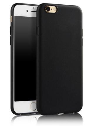 Чохол для apple iphone 6 / 6s силікон soft touch бампер чорний