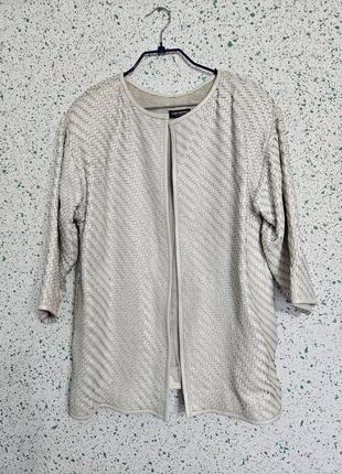 Шкіряний кардиган в стилі bottega veneta від mario valentino, р. l