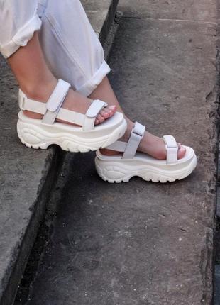 Сандалі buffalo london sandals white сандалии босоножки босоніжки3 фото