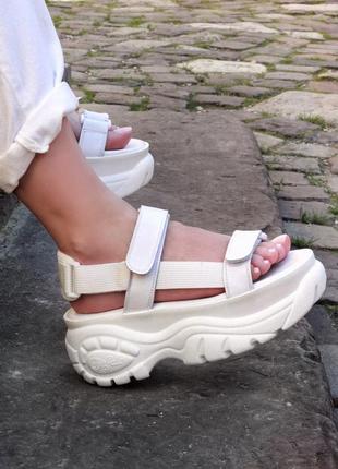 Сандалі buffalo london sandals white сандалии босоножки босоніжки5 фото