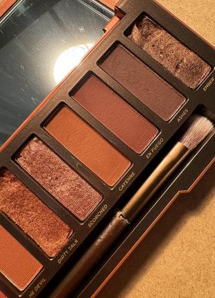 Палетка тіней urban decay naked heat eyeshadow palette3 фото