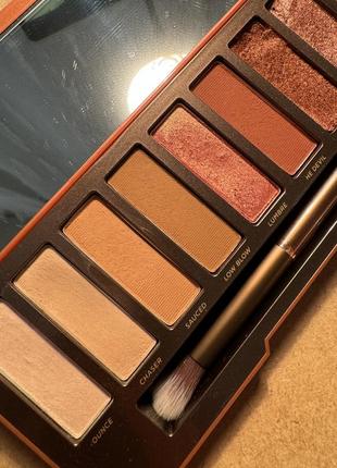 Палетка тіней urban decay naked heat eyeshadow palette9 фото