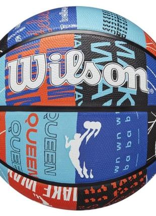 М'яч баскетбольний wilson wnba heir dna bskt blue/orange size 6