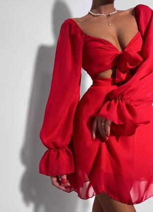 Сукня з імітацією топу та спідниці8 фото