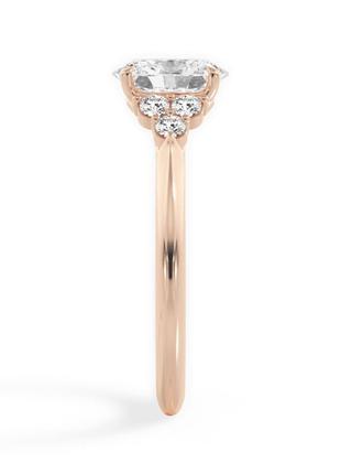 Женское золотое кольцо с бриллиантами 1,00 карат овал. золото 585/750. лабораторный бриллиант cvd4 фото