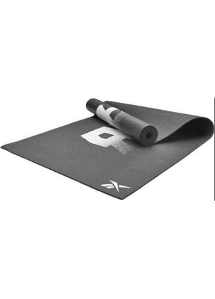 Двосторонній килимок для йоги reebok double sided 4mm yoga mat чорний уні 173 х 61 х 0,4 см