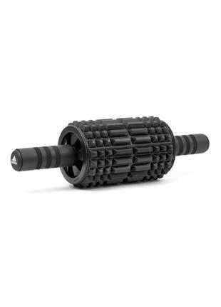 Ролик для фітнесу adidas foam ab roller чорний уні 44 x 12,8 x 12,8 см