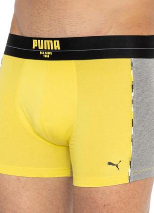 Труси-боксери puma statement boxer 2p жовтий, сірий чол s3 фото