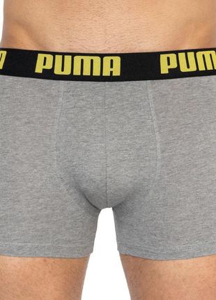 Труси-боксери puma statement boxer 2p жовтий, сірий чол s4 фото