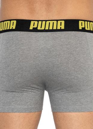 Труси-боксери puma statement boxer 2p жовтий, сірий чол s5 фото