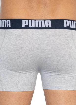 Труси-боксери puma statement boxer 2p синій, сірий чол m3 фото