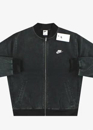 Куртка чоловіча nike sportswear club+ woven washed bomber jacket оригінал