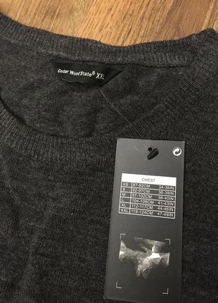Новый мужской темно-серый свитер cedarwood state5 фото