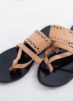 Кожанные въетнамки h&m