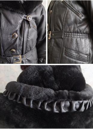 Зимняя куртка из эко-кожи3 фото
