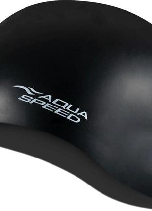 Шапка для плавання aqua speed mono 6192 чорний уні osfm