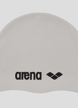 Шапка для плавання arena classic silicone білий уні osfm1 фото