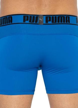 Труси-боксери puma active boxer print 2p синій, помаранчевий чол s5 фото