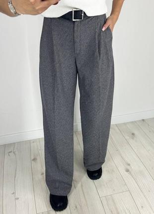 Женские брюки алчные брюки классические серые коричневые демисезонные2 фото