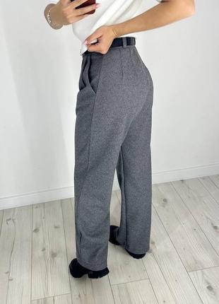 Женские брюки алчные брюки классические серые коричневые демисезонные3 фото