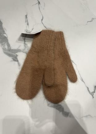 Новые перчатки светло-коричневые