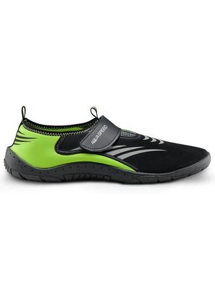 Аквашузи aqua speed ​​aqua shoe model 27a 7598 чорний, сірий, флуор уні 382 фото