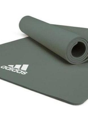 Килимок для йоги adidas yoga mat темно-зелений уні 176 х 61 х 0,8 см