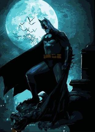 Картина по номерам "бэтмен в лунном сиянии" ★★★★ от imdi