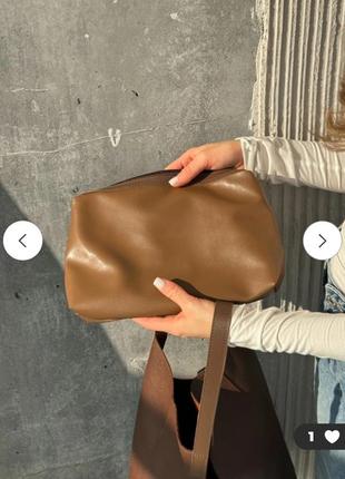 Сумка-шоппер с косметичкой черная