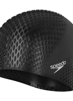 Шапка для плавання speedo bubble active + cap au чорний уні osfm