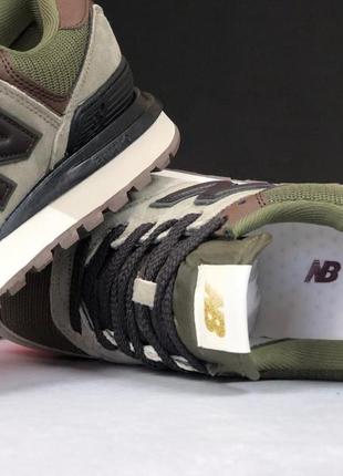 Чоловічі кросівки new balance 574  classic  хакі7 фото